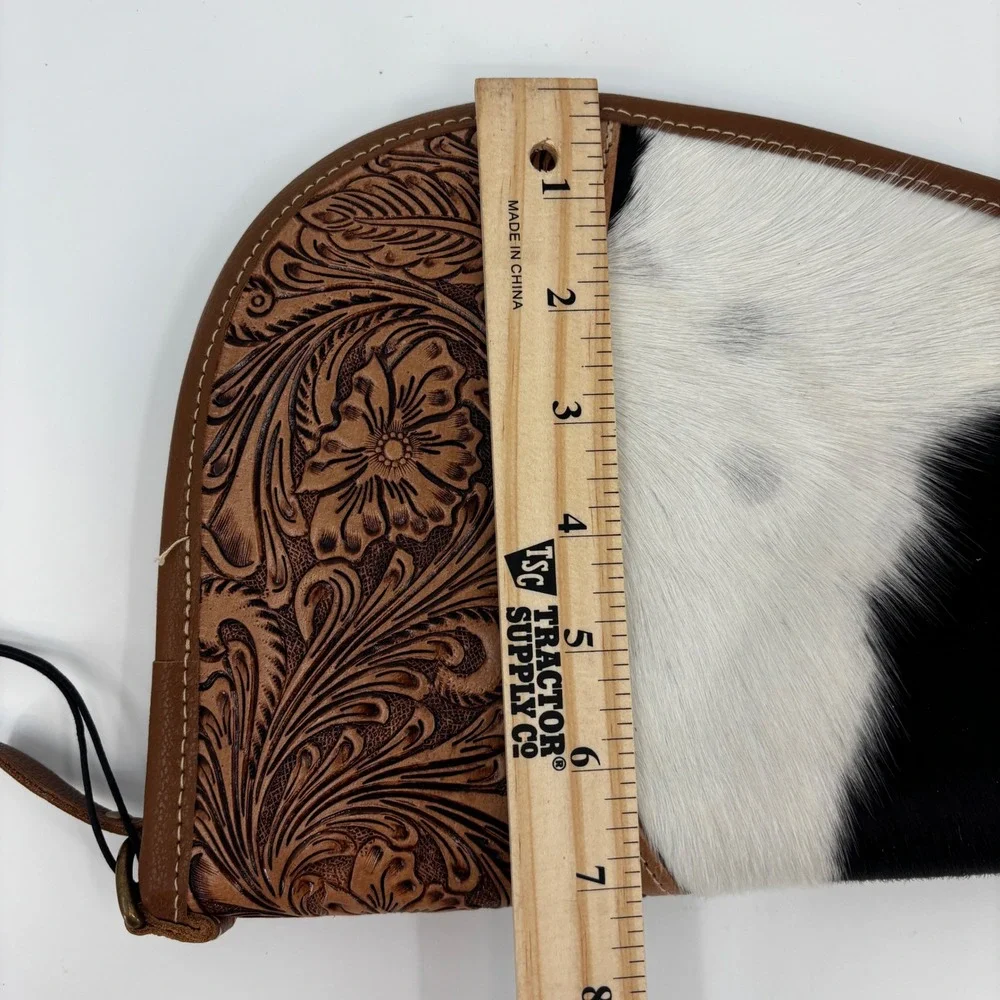 Myra Pistol Case Brown Cowhide Tooled Leather Sonoran Range S-10875 Western New‎